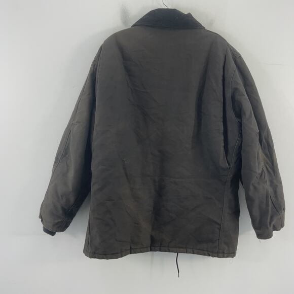 Carhartt Vintage USA Brown Cotton Workwear Utility Field Jacket Men 2XL Preowned - Picture 2 of 8